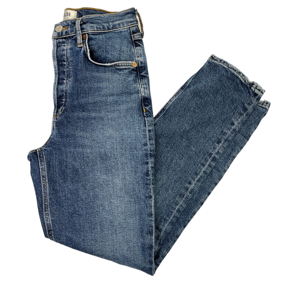 COPY - Agolde Riley long high rise straight jeans - 25